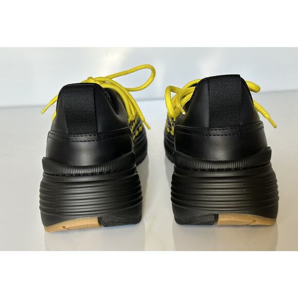 Bottega Veneta Mens Leather Black/Yellow Sneakers 7.5 US 578305 1013 NIB $950 main image 6